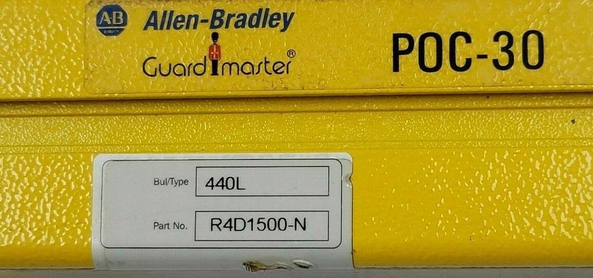 Used ALLEN BRADLEY 440LR4D1500N GUARD MASTER POC-30 RECEIVER 440L R4D1500-N (60INCH)