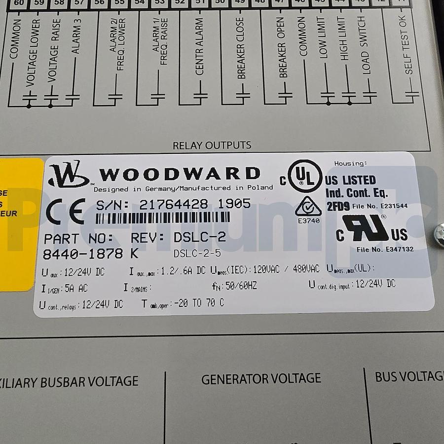 Used Woodward DSLC-2 | 8440-1878 Digital Synchronizer & Load Control DSLC-2-5 NEW