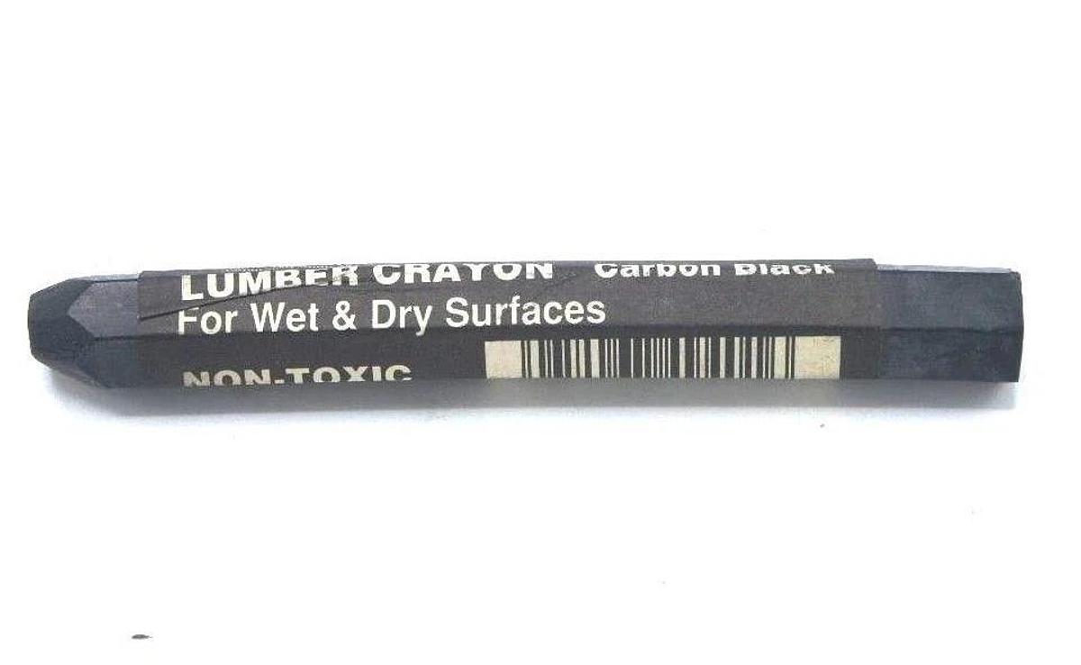 Used NIB DIXON 49400 CARBON BLACK LUMBER CRAYONS (PACK OF 12)