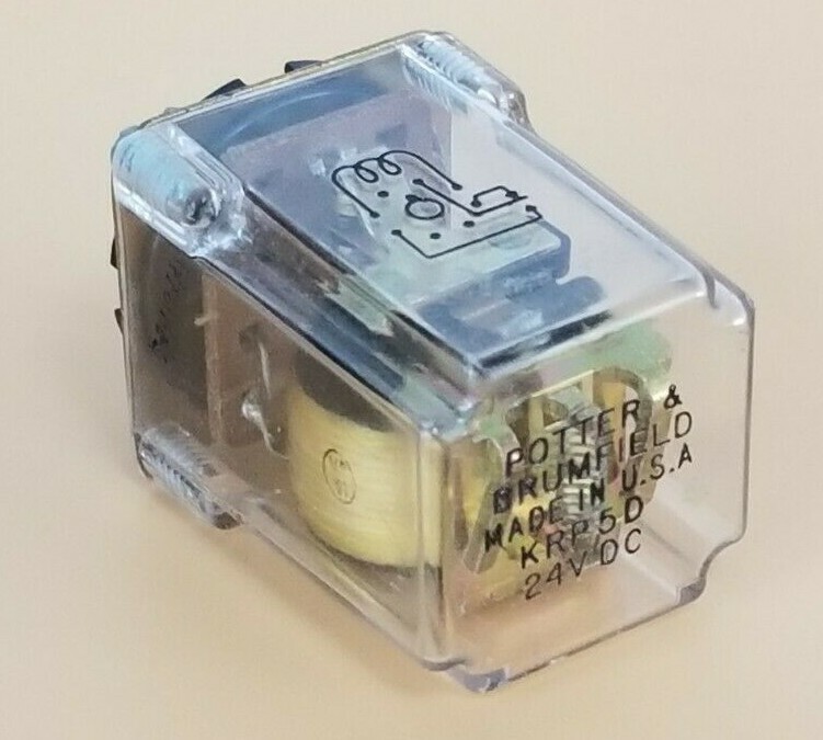 Used POTTER & BRUMFIELD KRP5D24V RELAY 24VDC 8PIN, KRP5D-24VDC