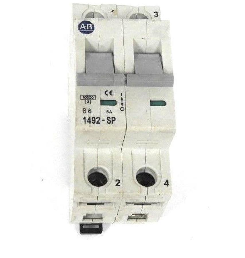 Used ALLEN BRADLEY 1492-SP2B060 MINIATURE CIRCUIT BREAKER SER. C