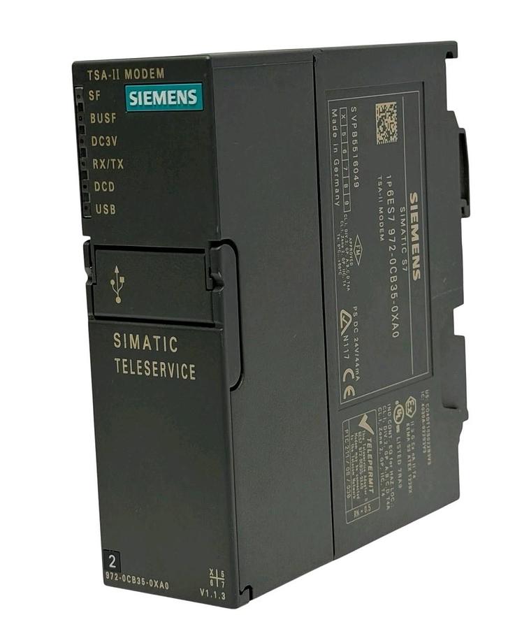 Used SIEMENS 6ES7972-0CB35-0XA0 SIMATIC S7 TSA-II MODEM 6ES79720CB350XA0
