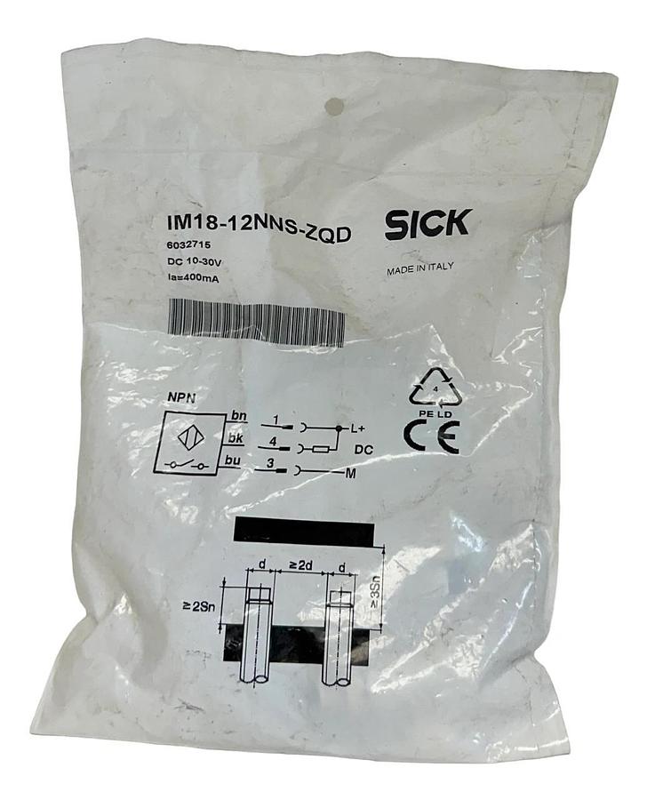 Used NEW SICK IM18-12NNS-ZQD / 6032715 INDUCTIVE PROXIMITY SENSOR 10-30V 400mA NSFS