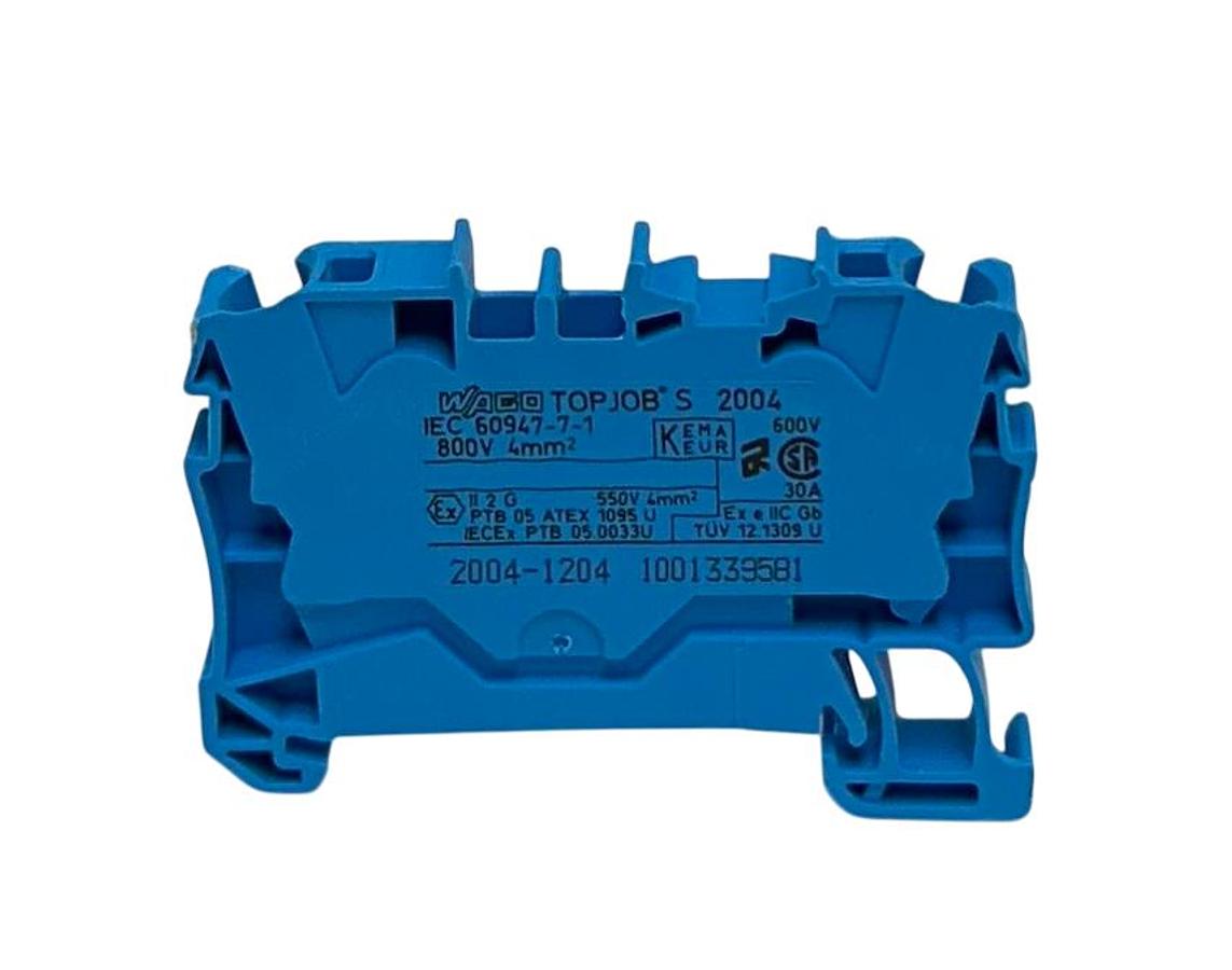 Used 50 WAGO 2004-1204 / 20041204 TOPJOB S 2-CONDUCTOR THROUGH TERMINAL BLOCKS NSMP