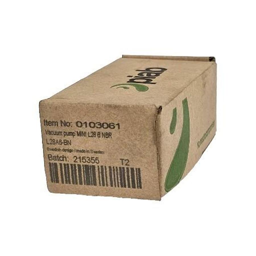 Used NIB PIAB L28A6-BN VACUUM PUMP MINI L28 B NBR, L28A6BN