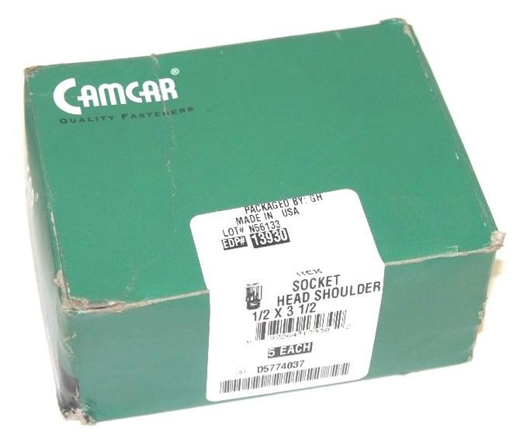 Used NIB CAMCAR D5774037 1/2 X 3 1/2 HEX SOCKET HEAD SHOULDER FASTENERS (BOX OF 5)