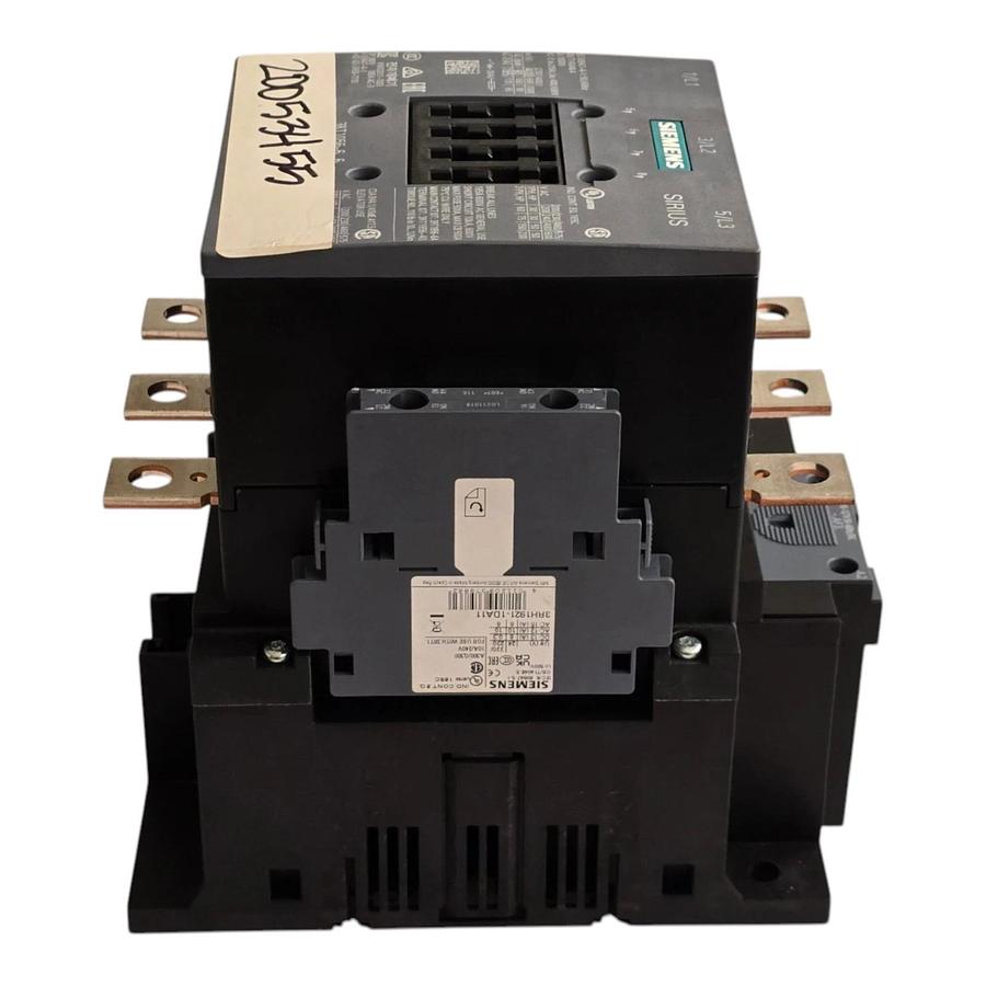 Siemens 3RT1056-6AF36 SIRIUS Contactor 3-Pole 90kW 185A 110-127V AC/DC NSNP