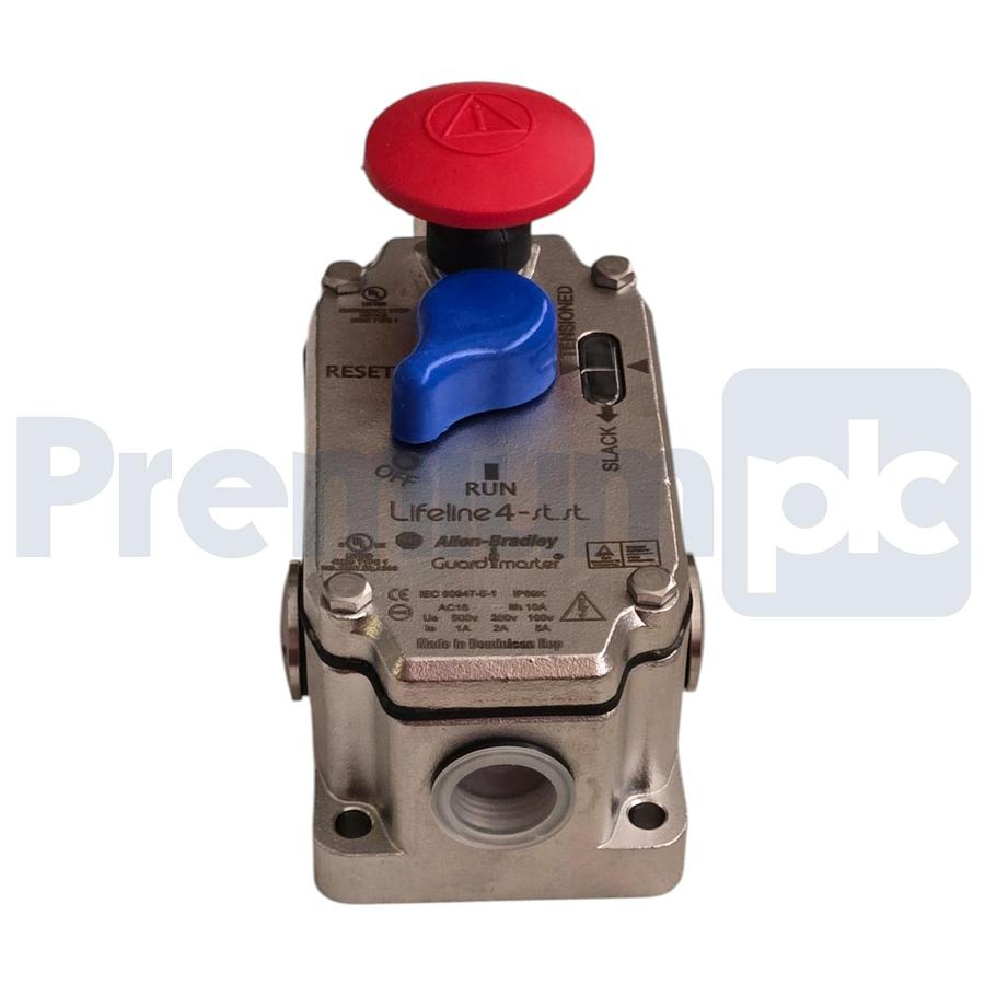Used Surplus Allen Bradley 440E-L22BNSM /A Guardmaster Lifeline 4 Cable Pull Switch