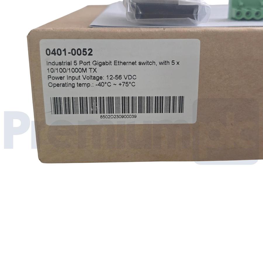 Used Dinkle 0401-0052 Industrial 5-Port RJ-45 Gigabit Ethernet Switch 12-56VDC NSMP