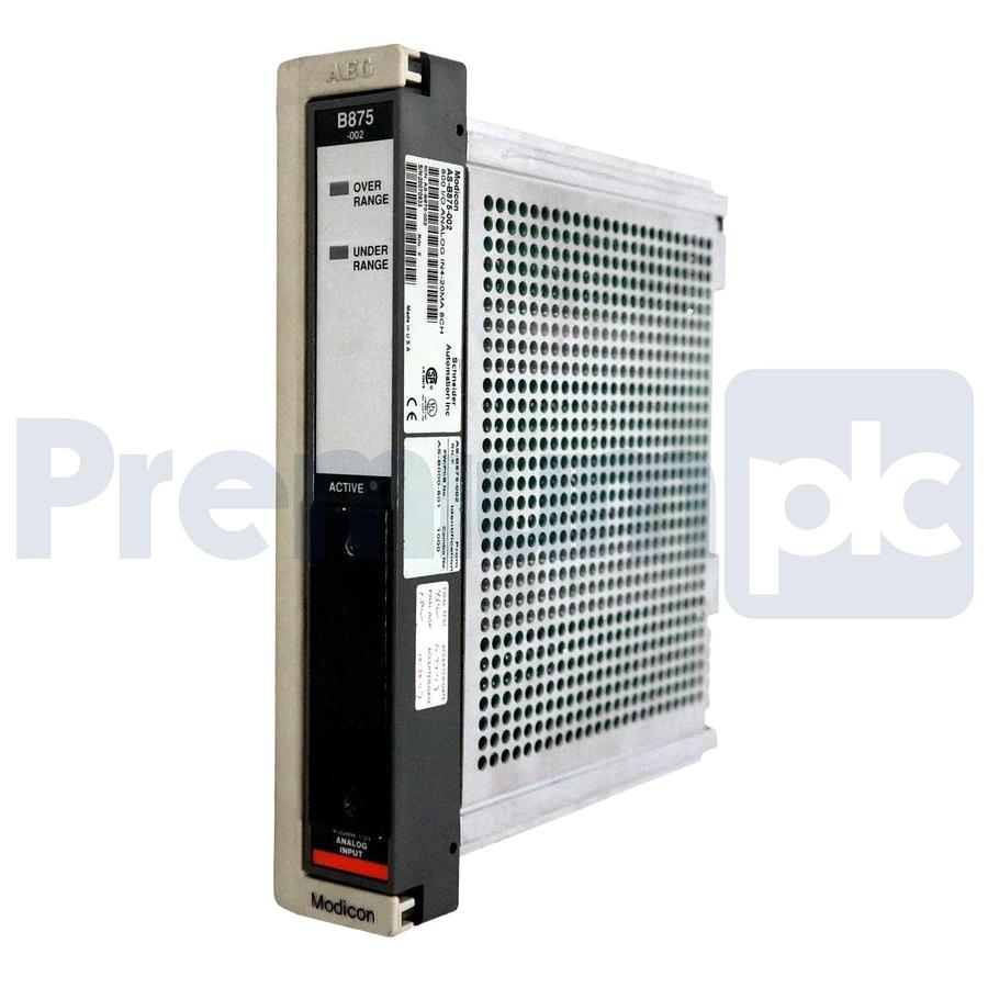 Used Modicon AS-B875-002 800 I/O Analog Input Module 8-CH 4-20mA w/ AS-B000-801 PROM