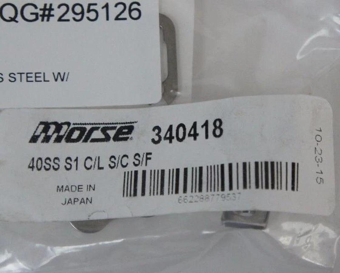 Used LOT OF 31 NEW MORSE 40SS-S1-CL-SCSF CONNECTING LINKS #40 STAINLESS STEEL