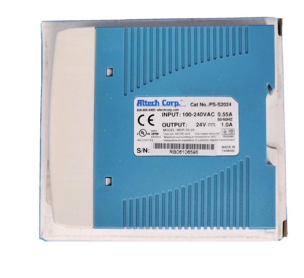 Used NIB ALTECH CORP. PS-S2024 POWER SUPPLY PSS2024, 24W, 24VDC