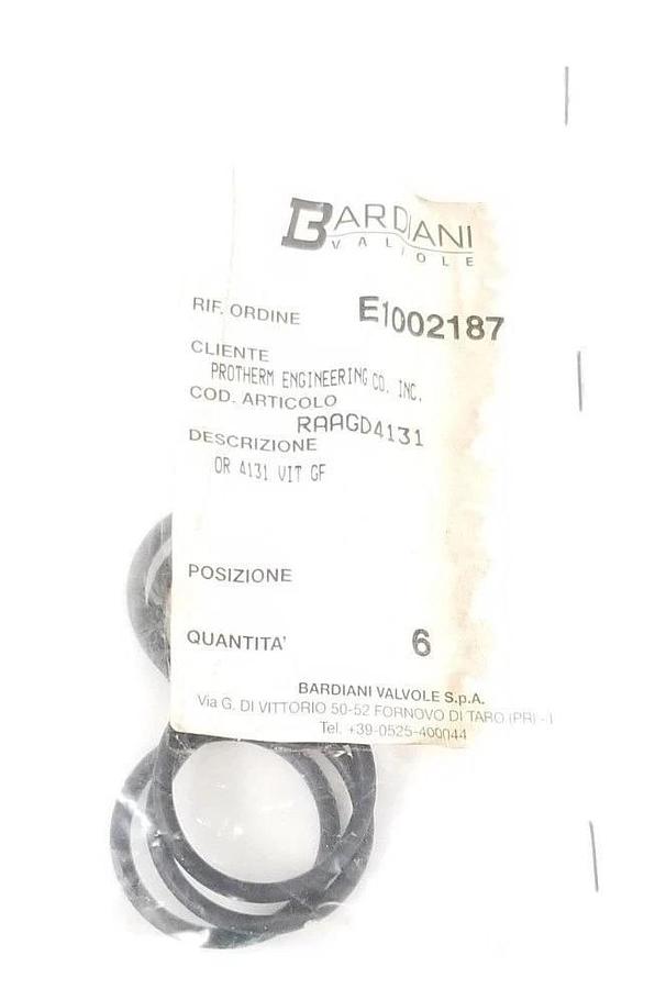 Used LOT OF 6 NEW BARDIANI VALVOLE RAAGD4131 O-RINGS