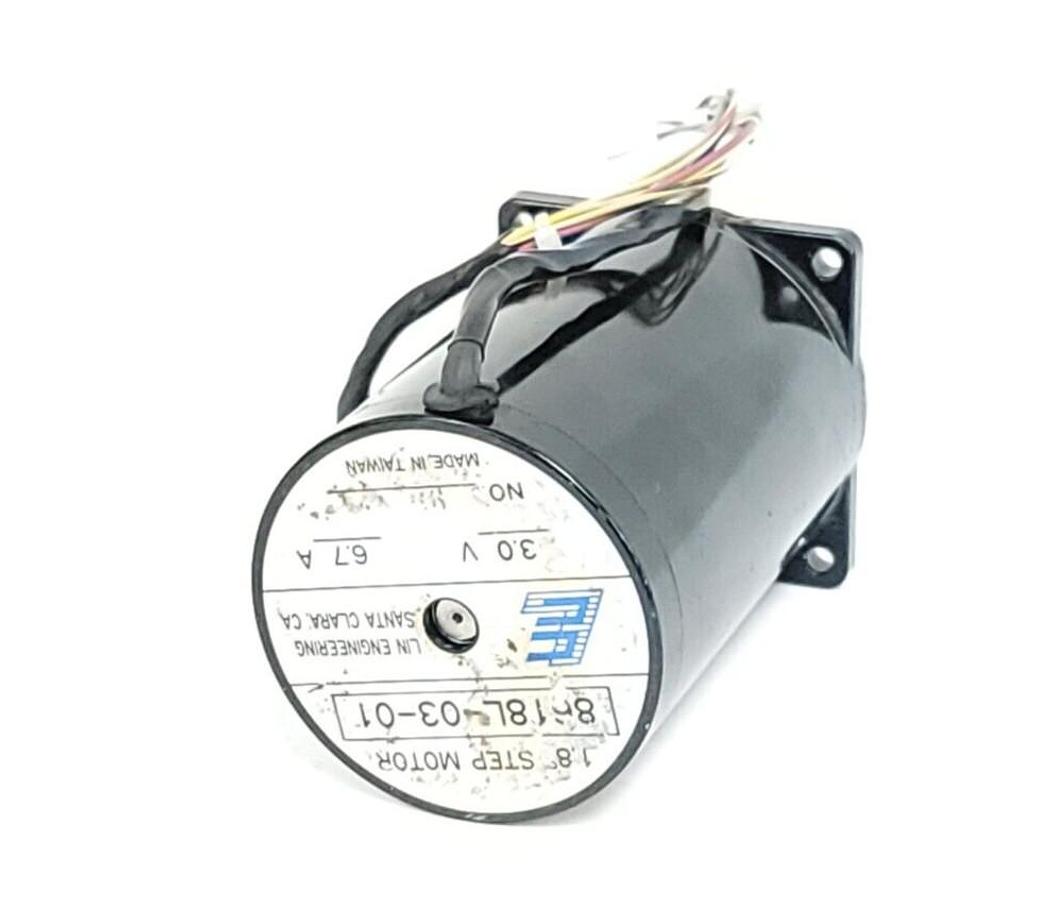 Used LIN ENGINEERING 8618L-03-01 1.8 DEG STEP MOTOR 3.0V 6.7A 8618L0301
