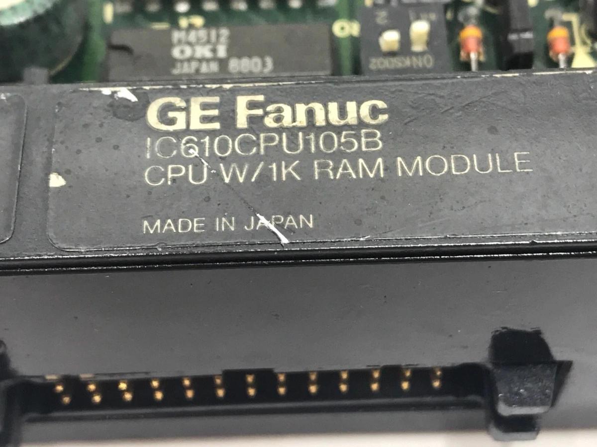 Used GE FANUC IC610CPU105B CPU W/ 1K RAM MODULE