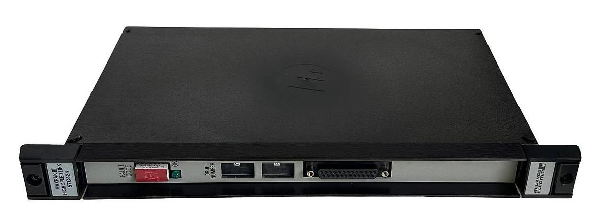 Used RELIANCE ELECTRIC 57C424 / 804109-R MAXPAX III HIGH SPEED LINK MODULE 57549-B