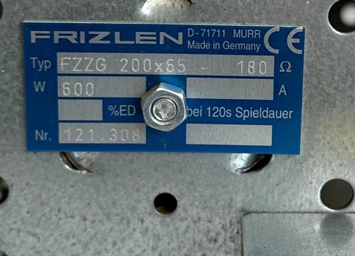 Used FRIZLEN FZZG 200x65-180 / FZZG200x65180 BRAKING RESISTOR / TERMINAL BOX 600W