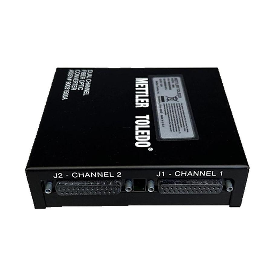 Used METTLER TOLEDO 0964 DUAL CHANNEL FIBER OPTIC CONVERTER 12VDC 90031500A