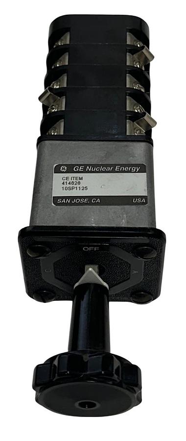 Used GE NUCLEAR 10SP1125 / TYPE SBM SWITCH ROTARY CAM SWITCH M97-03548 414828 NSNP