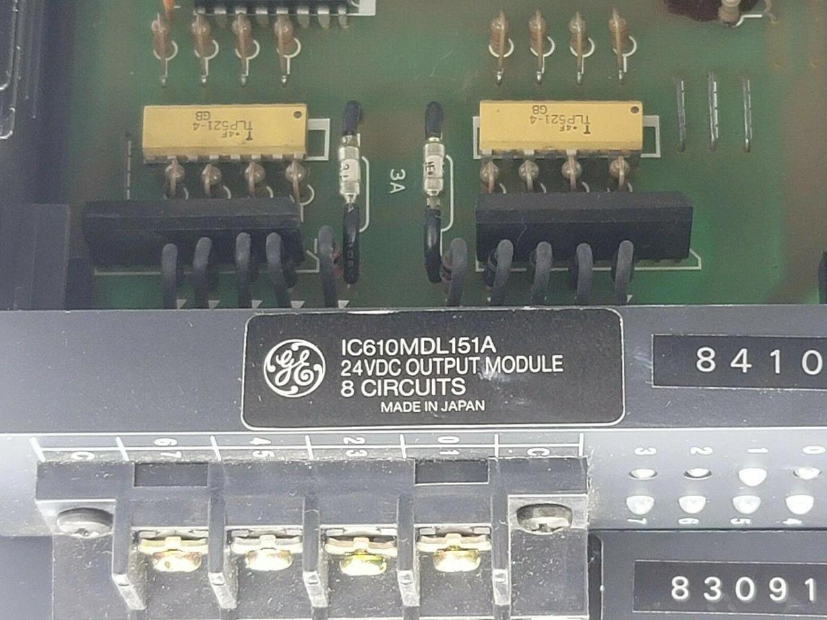 Used GE FANUC IC610CHS100A RACK W/ POWER SUPPLY, IC610MDL175A, IC610MDL101A