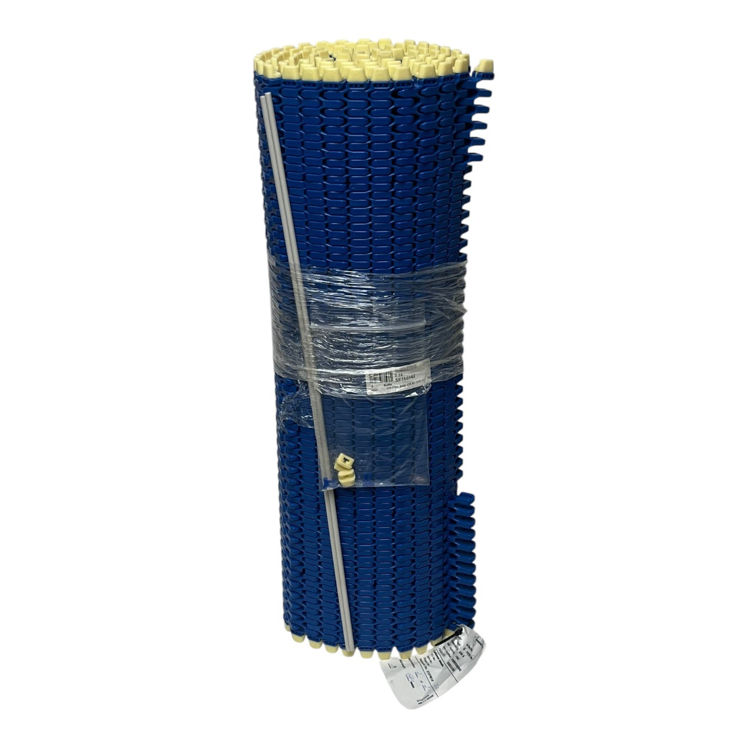 Used uni Flex SNB-CR Modular Plastic Conveyor Chain 538mm W x 2M Blue 80092705 New