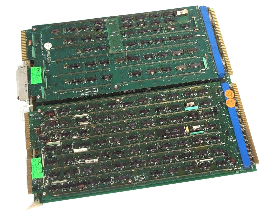 Used COMPUTER AUTOMATION 73-53506-00D-37 BOARD W/ 73-53505-55-G8, 73-53507-00B-19