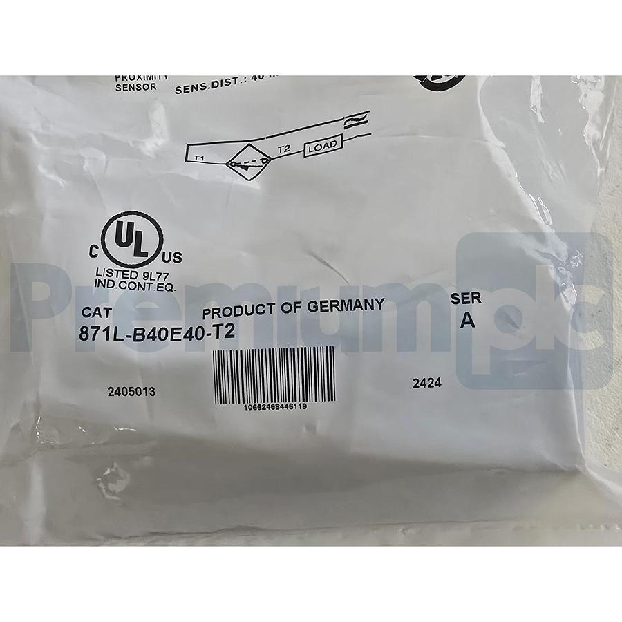 Used Allen Bradley 871L-B40E40-T2 /A Inductive Proximity Sensor 2-Wire 40MM NSFS