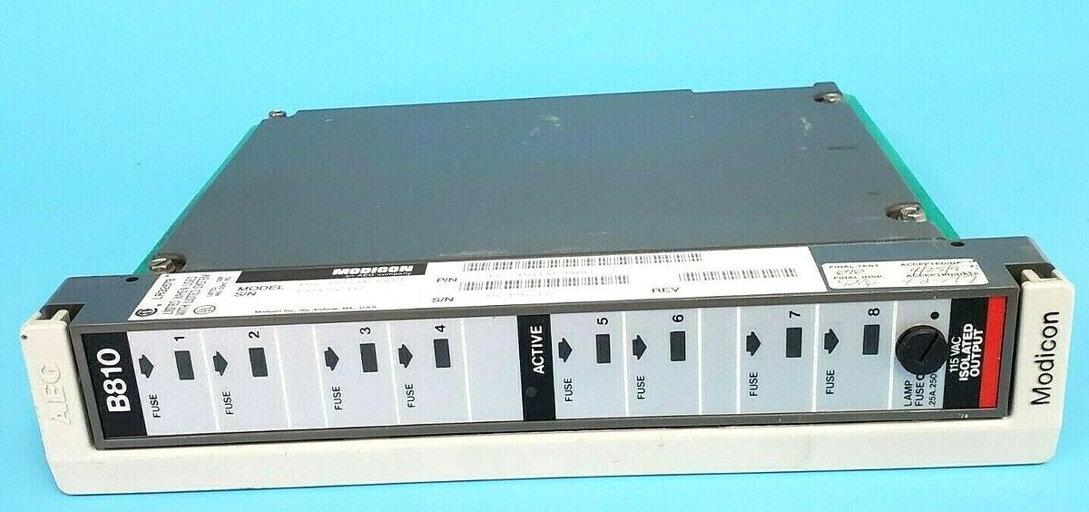Used MODICON AS-B810-008 ISOLATED OUTPUT MODULE AS-B810-100 AB ASB810008
