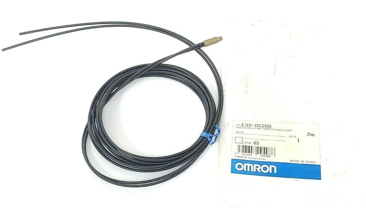 NEW OMRON E32-DC200 PHOTO ELECTRIC SWITCH FIBER UNIT 2M (NO HARDWARE)