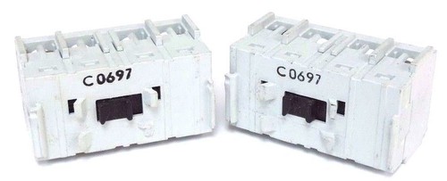 Used LOT OF 2 ALLEN BRADLEY 195-MA02 AUXILIARY CONTACTS 195MA02, SER. B