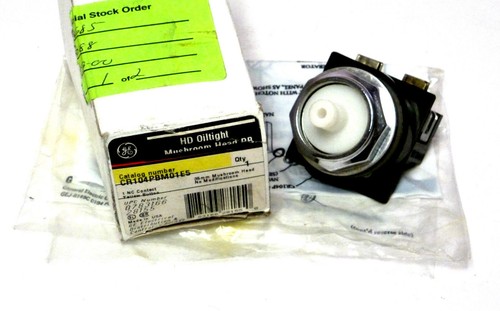 Used GE CR104PBM01E5 PUSHBUTTON MUSH 1-3/8IN DIA MOMT OPER W/1-NC NIB