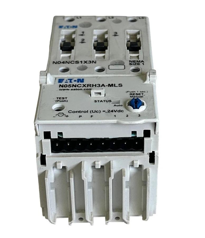 NEW EATON N101CS1H3A-MLS / 3-1584-006A NEMA FVNR SIZE 1 STARTER 27A 24VDC 3-POLE