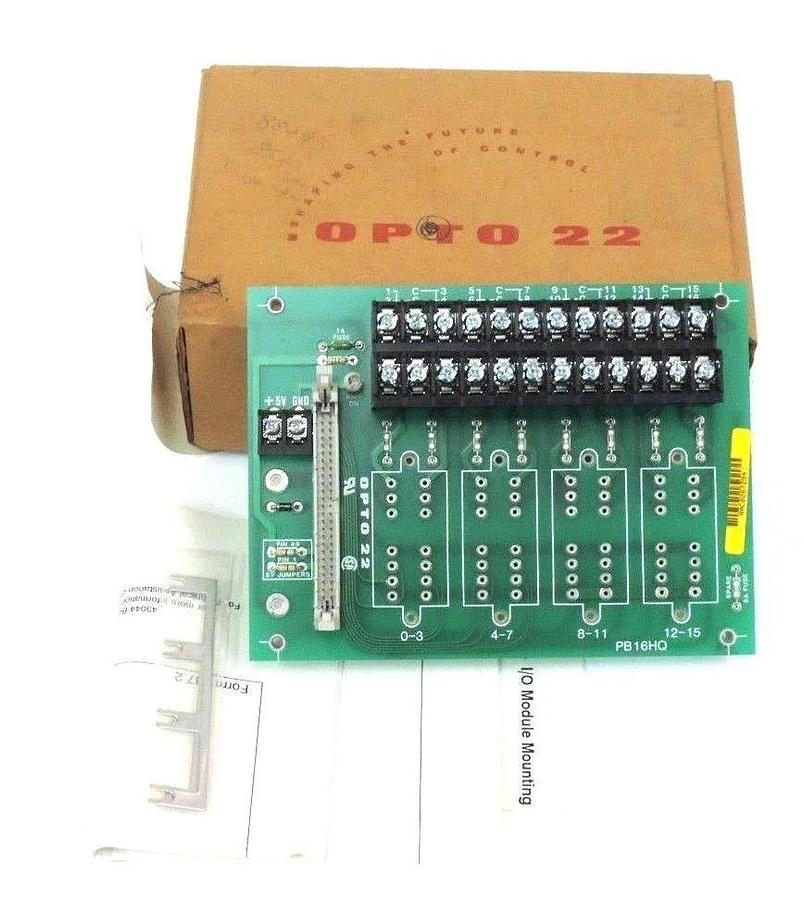 Used NIB OPTO 22 PB16HQ I/O MODULE RACK 001824C