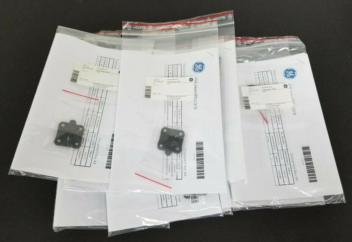 Used LOT OF 9 NEW GE HEALTHCARE 28-9592-19 VALVE DIAPHRAGMS D08 EPDM SEAT 08 28959219