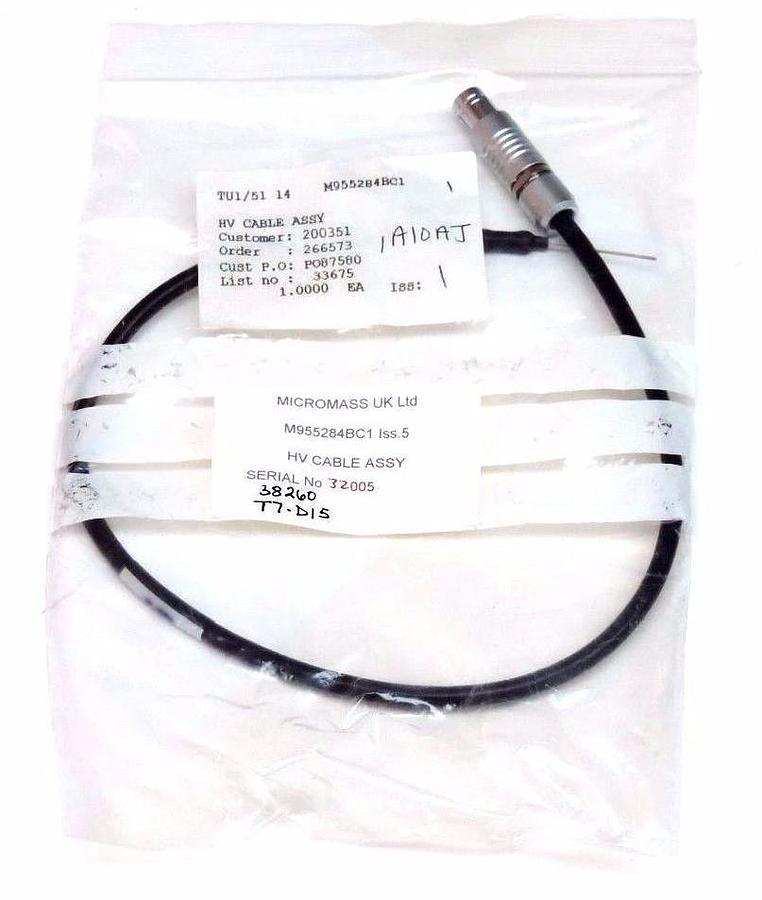Used NEW MICROMASS M955284BC1 HV CABLE ASSY