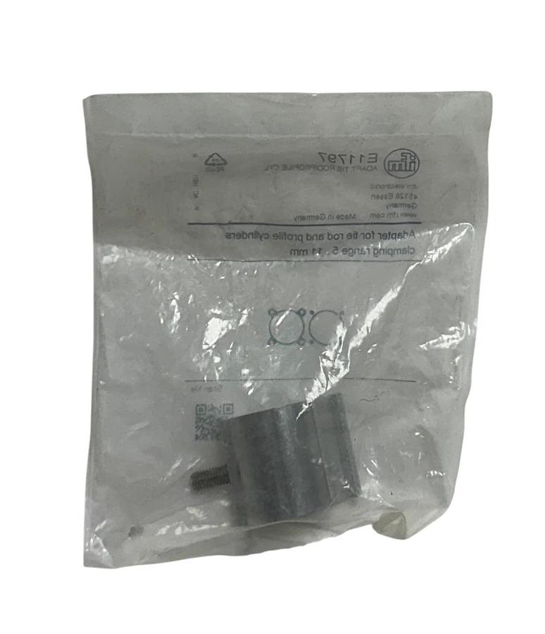 Used 2 IFM E11799 / E11797 OEM ADAPTERS FOR TIE ROD AND PROFILE CYLINDERS NSFS