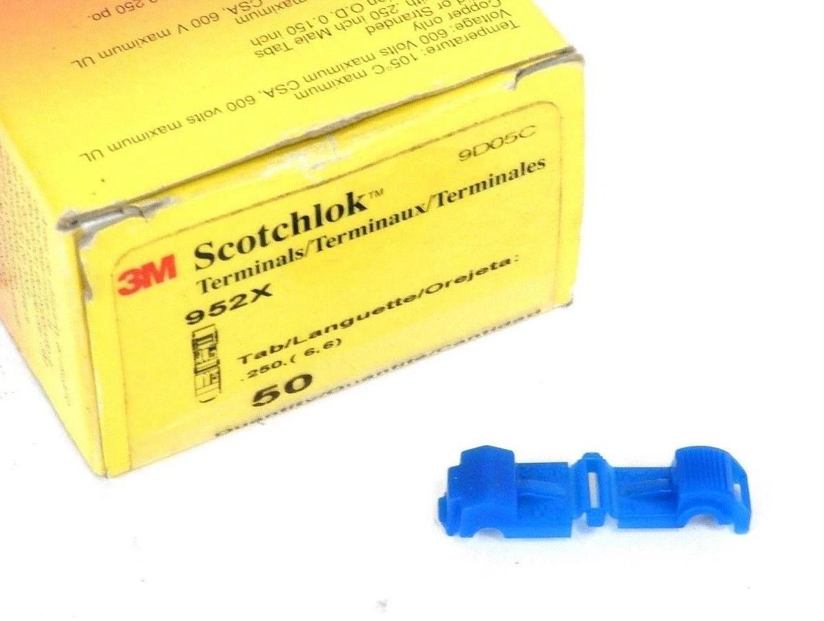 Used BOX OF 31 NEW 3M 952X TERMINALS 9D05C