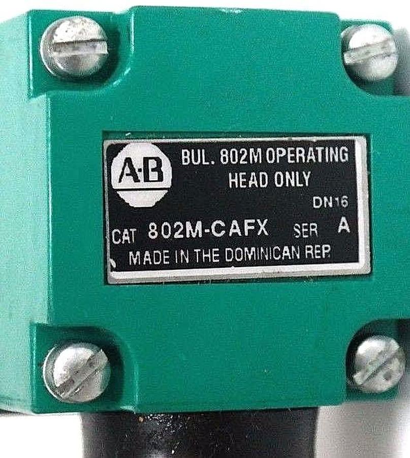 Used ALLEN BRADLEY 802M-CAFY5 SERIES A PRE-WIRED LIMIT SWITCH 802MCAFY5