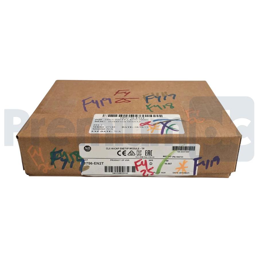Used Allen Bradley 1756-EN2T /D ControlLogix Hi-Cap ENet/IP Module TP FW 10.007 NSMP