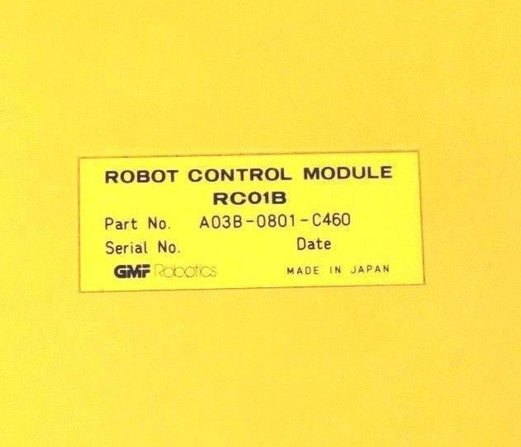 Used FANUC GMF ROBOTICS A03B-0801-C460 CONTROL MODULE RC01B, A03B0801C460