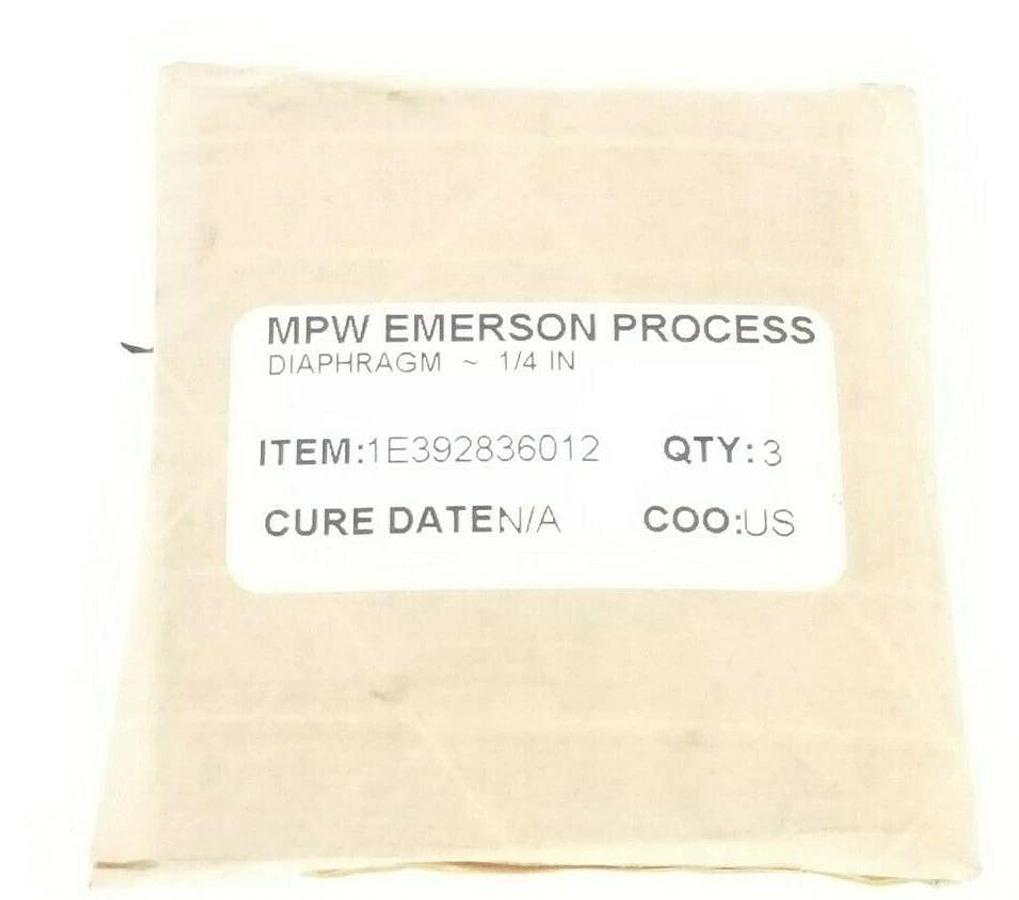 Used NEW MPW EMERSON STRM-9-9-5 DIAPHRAGM, ELECTRICAL STRM995 QTY: 3