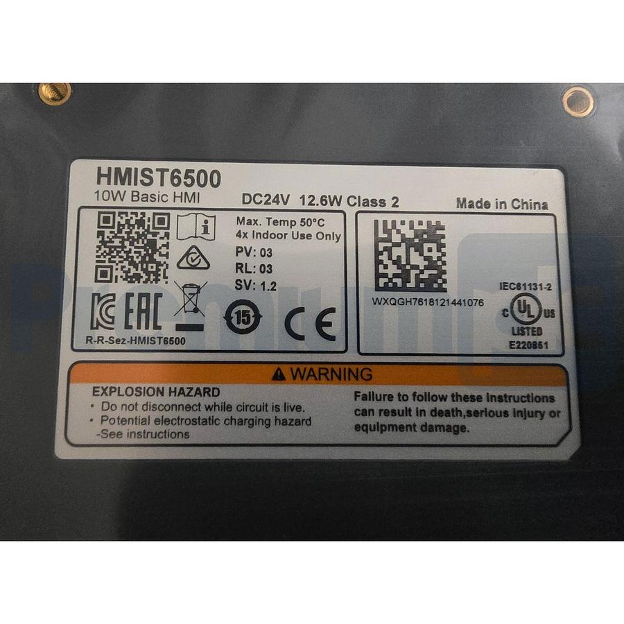 Used SCHNEIDER ELECTRIC HMIST6500 HARMONY ST6 10" COLOR TOUCH PANEL 24VDC NSMP