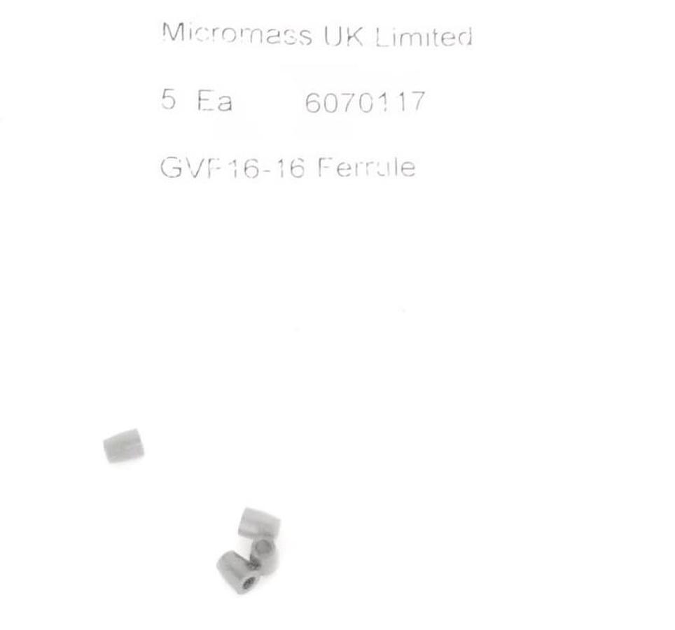 Used LOT OF 4 NEW MICROMASS GVF16-16 FERRULES GVF1616, 6070117
