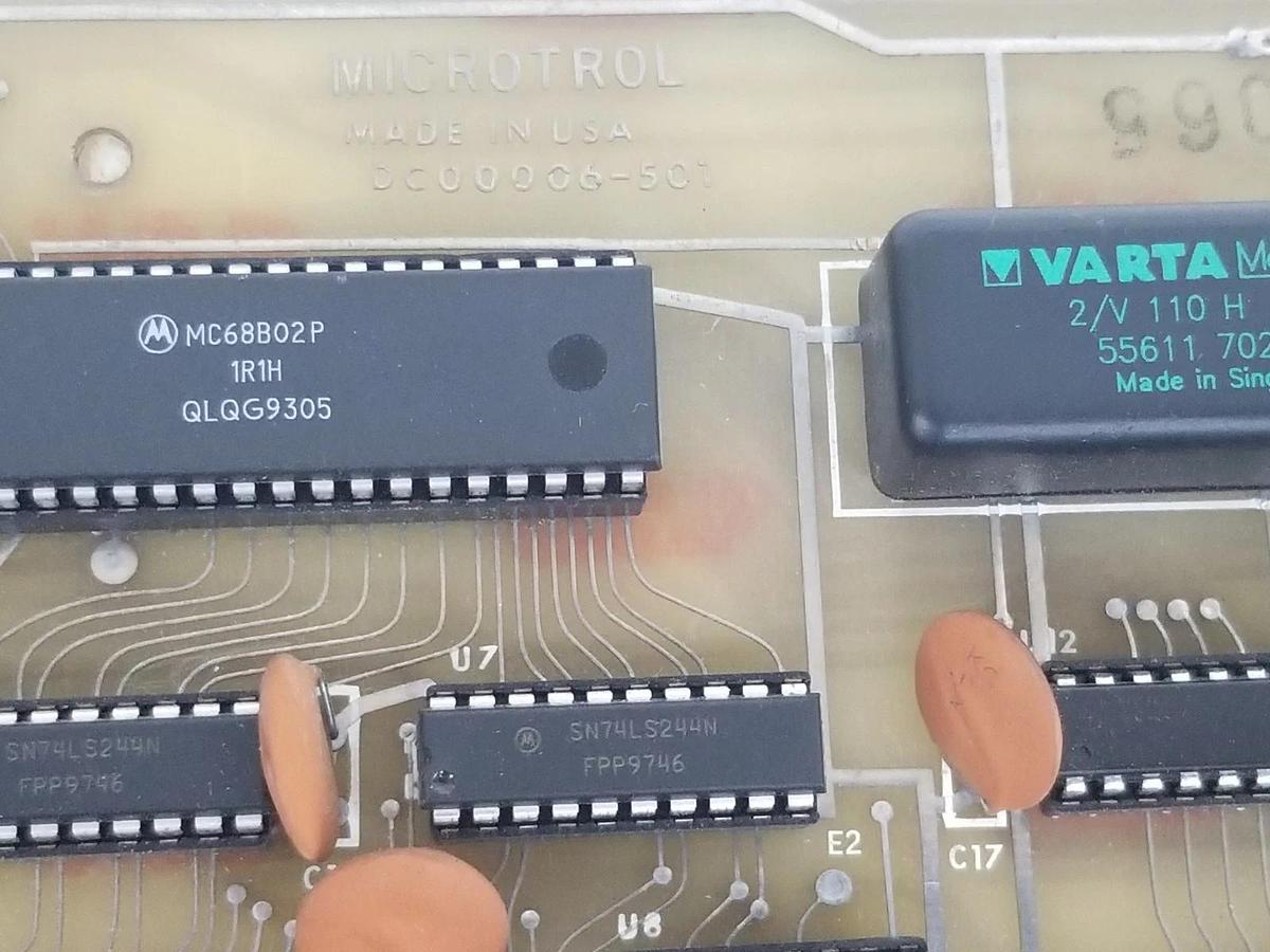 Used LOT OF 2 MICROTROL DC00006-501 CONTROL BOARDS DC00006501 *DAMAGED*