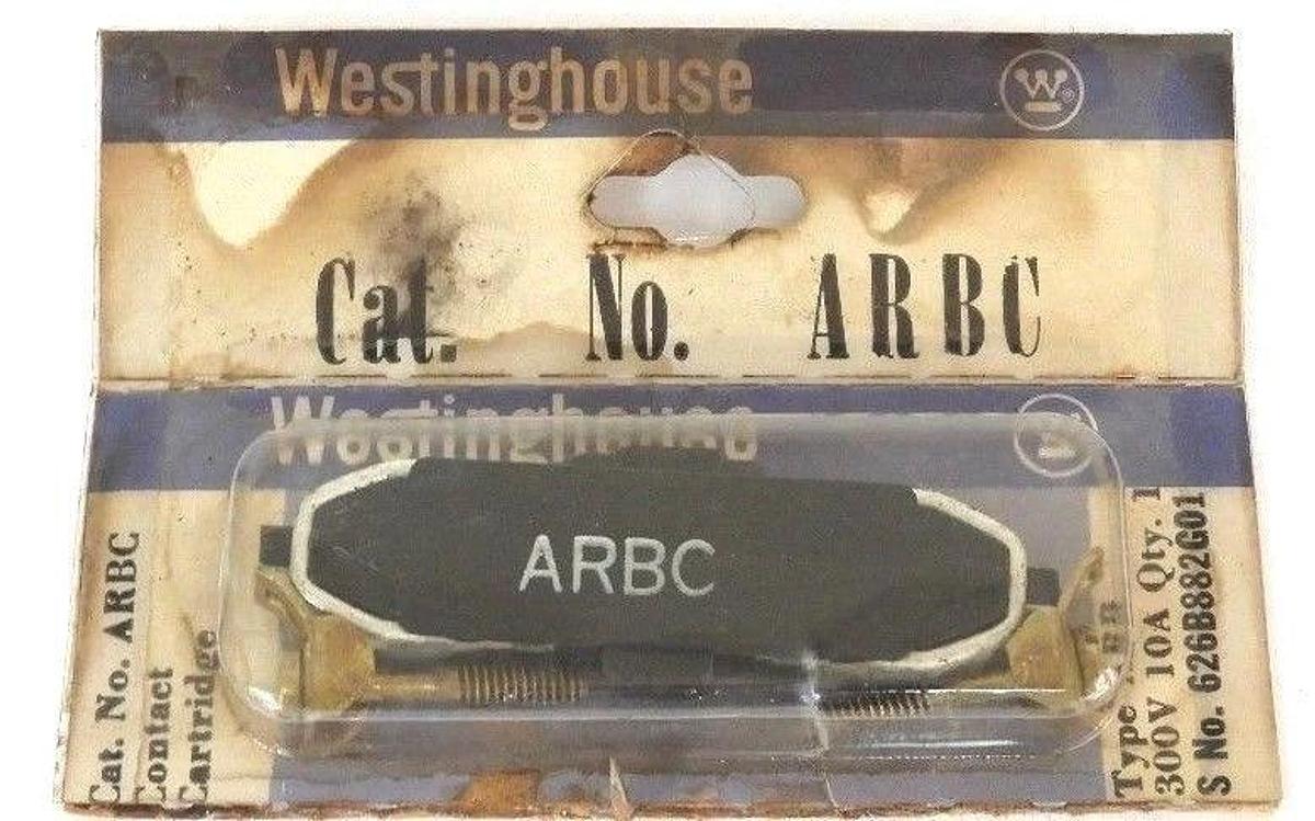 Used NEW WESTINGHOUSE ARBC CONTACT CARTRIDGE 300V 10A