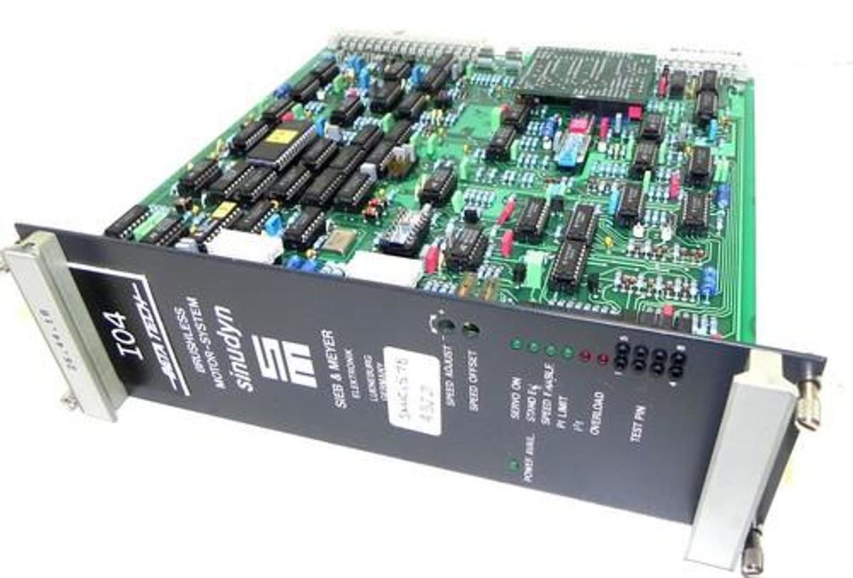 Used SIEB & MEYER SINUDYN 26.44.18 SERVO CONTROLLER BRUSHLESS MOTOR-SYSTEM 264418