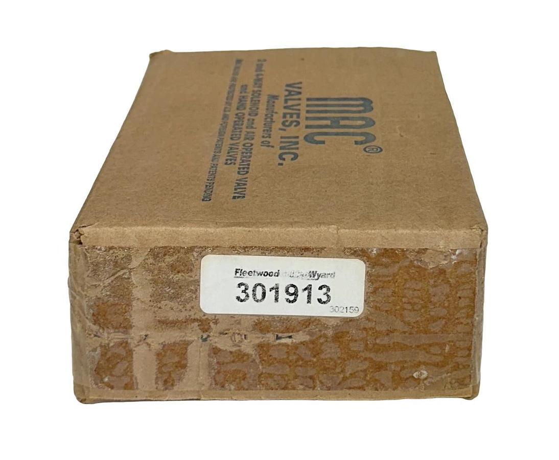 NEW MAC / FLEETWOOD 301913 PNEUMATIC SOLENOID VALVE ASSEMBLY 24VDC COIL NSMP