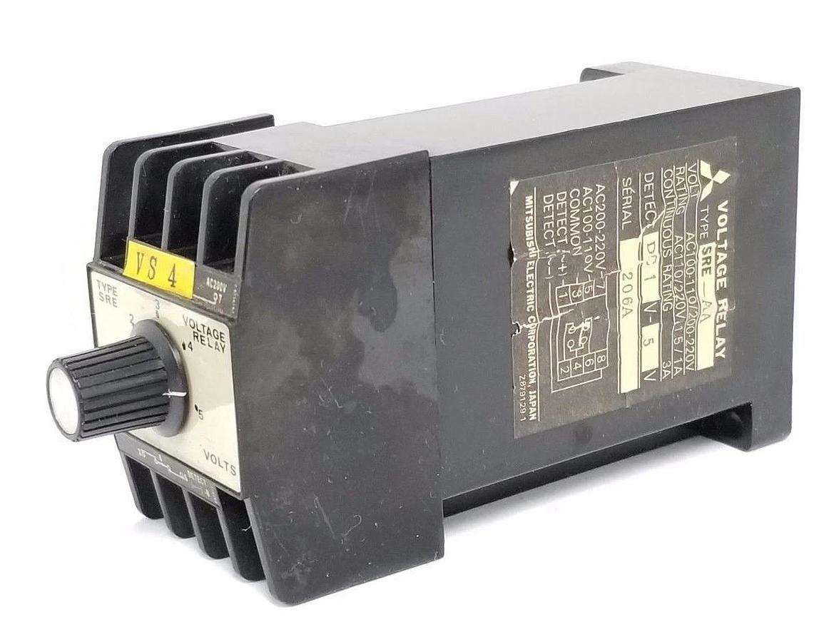 Used MITSUBISHI ELECTRIC SRE-AA VOLTAGE RELAY SREAA