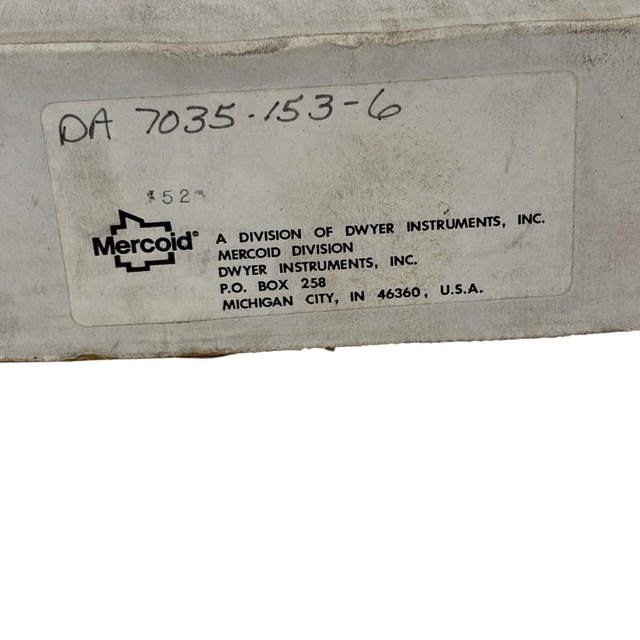 Used Mercoid DA-7035-153-6 Industrial Temperature Switch 140-250F New Surplus