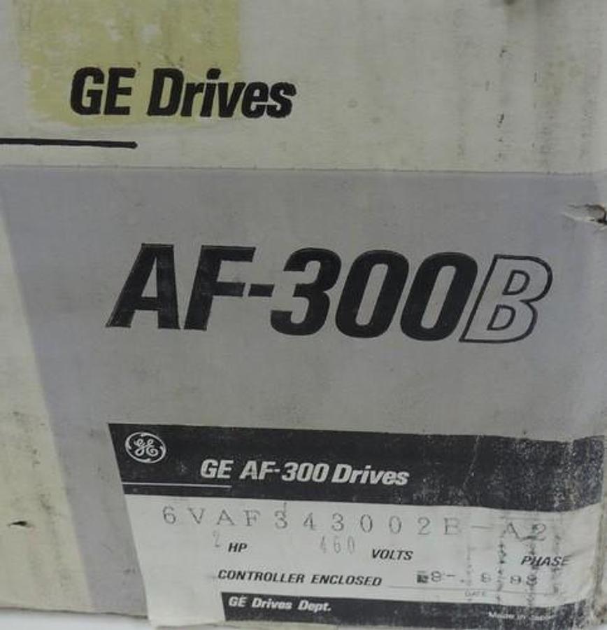 NIB GE 6VAF343002B-A2 DRIVE 6VAF343002BA2, AF-300B, 460V, 3.9A INPUT, HP: 2